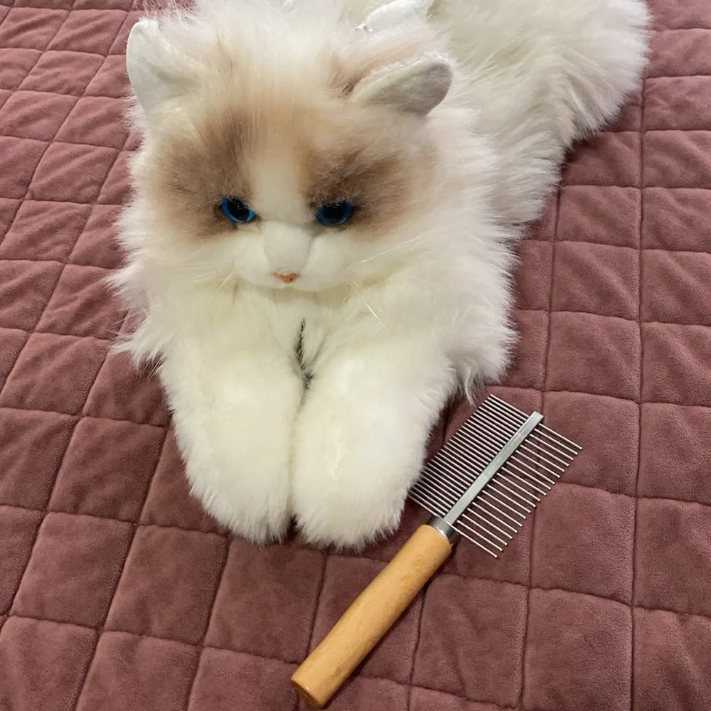 Chonger white cat emotional stuffed animal